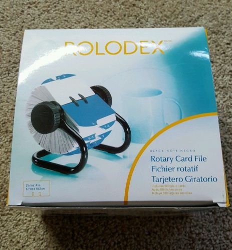 Rolodex™ Open Rotary Card File Holds 500 2-1/4 x 4 Cards, Black