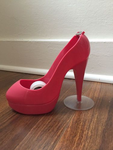 Scotch Tape- Plastic Pink High Heel Shoe Dispenser