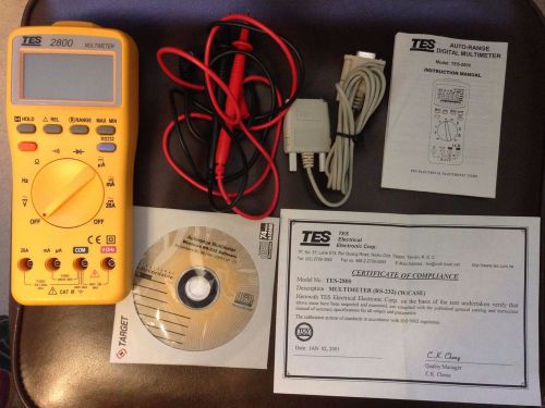 TES Auto Range Digital Multimeter model TES-2800