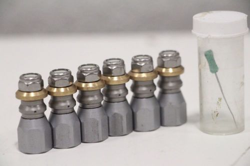 Lot of (5) New Aqua Mole Technologies Jetter 3/8&#034; Spinner Rotor Jet Nozzle Rear