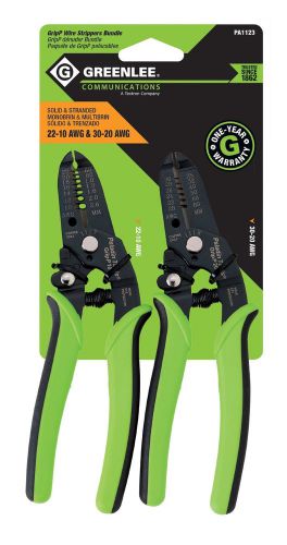 Greenlee Communications 22-10 AWG and 30-20 AWG Grip Wire Strippers Bundle