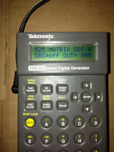 TEKTRONIX TSG601 SERIAL DIGITAL  GENERATOR TSG 601