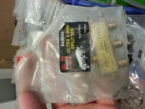 Morris - 3 Way CATV Splitter - Bronze Color (Morris #45040)