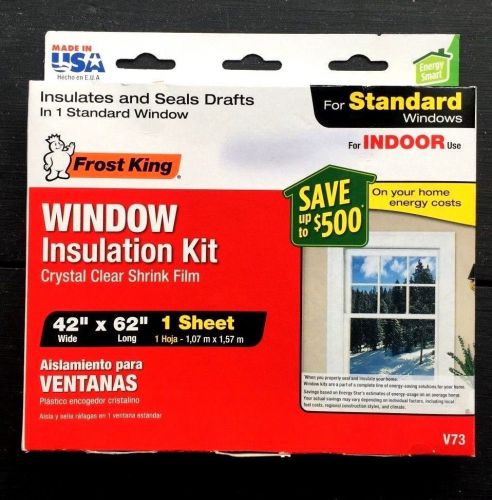 Frost King Window Insulation Kit  42&#034;x62&#034; 1 Sheet