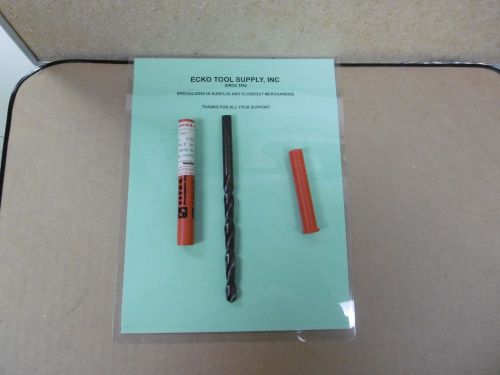 TAPER LENGTH DRILL 13/32&#034;{.4062&#034;}DIAM HIGH SPEED 118DG PT BLK OX NEW TITEX $3.45