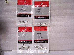 Assortment Lot of 4 NEW PKGS 125 Volt &amp; 32 Volt Slow-Blow Fuses Radioshack