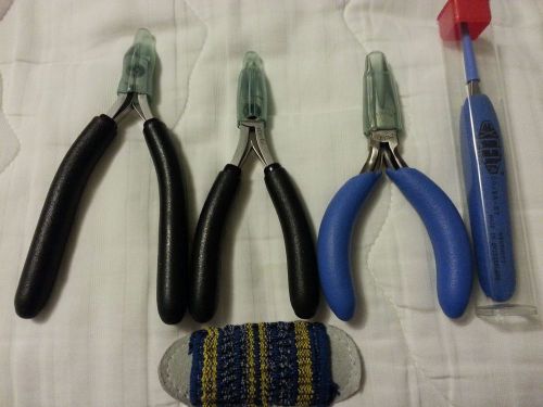 3 Excelta Pliers &amp; 1 Tweezer set New Free Shipping