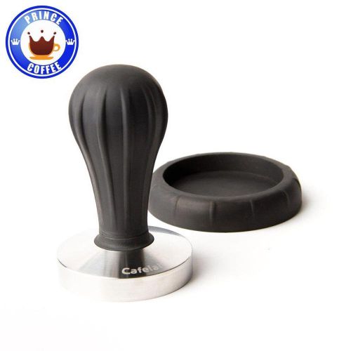 Cafelat Pillar Coffee Tamper - 58mm Flat / Black with Tamper Seat