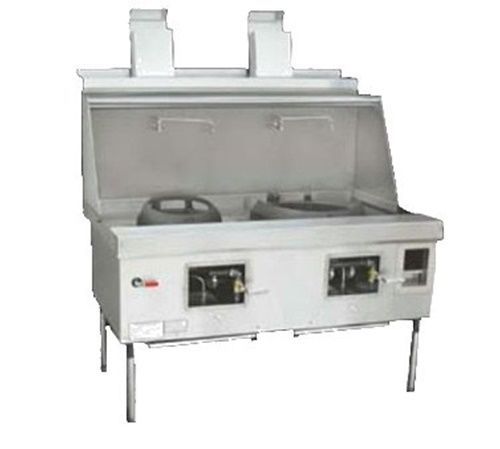 Town EF-2-SS EcoDeck Wok Range Gas (2) chamber