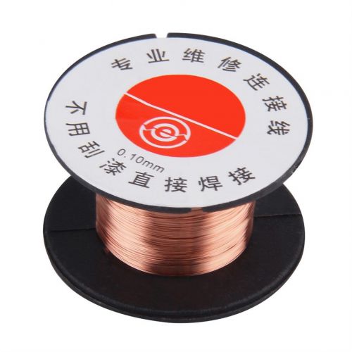 New 0.1MM Copper Soldering Solder PPA Enamelled Repair Reel Wire Fly Line KT