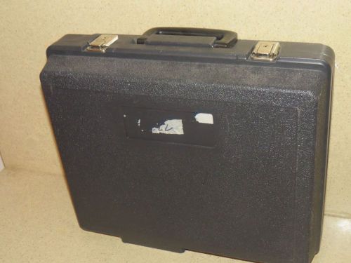 BLACK PLASTIC EQUIPMENT CASE 16&#039;W X 13&#034;D X 6&#034;T