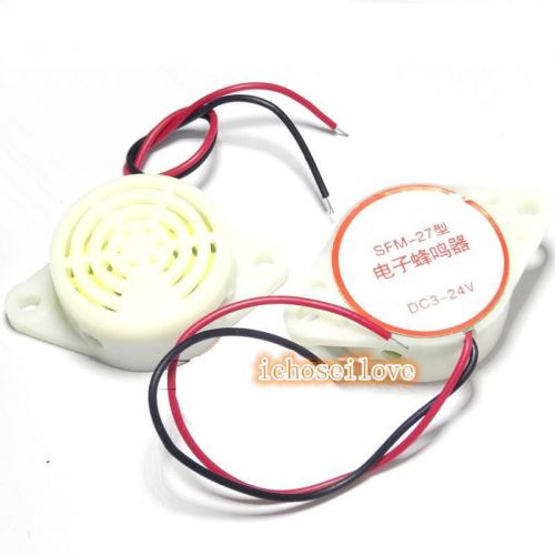 2pcs SFM-27 DC 3-24V 90DB Intermittent Beep Alarm Electronic Buzzer Sounder