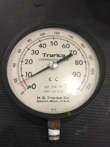 Trerice combination gauge 0-360 lbs per in 2 0-160&#039; h20 for sale