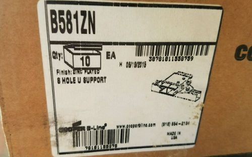 B581ZN B-LINE 8 HOLE U SUPPORT BOX OF 10