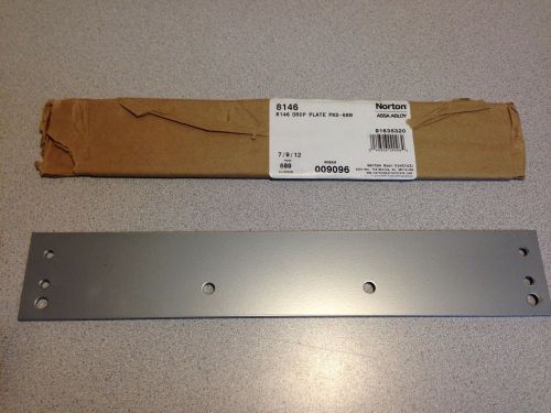 Norton 8146 8000 Series Narrow Top Rail Drop Plate, Aluminum