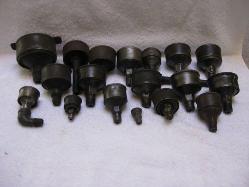 Hit miss gas/steam engines metal grease cups vintage lot 17 medium for sale