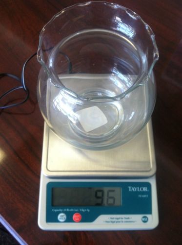 Taylor TE10FT 11 lb. Compact Restaurant Portion Control Digital Scale