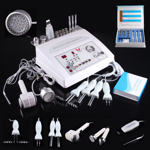 6-1 Diamond Hammer Skin Scrubber Photon Galvanic Ultrasound Anti-aging Facial w4