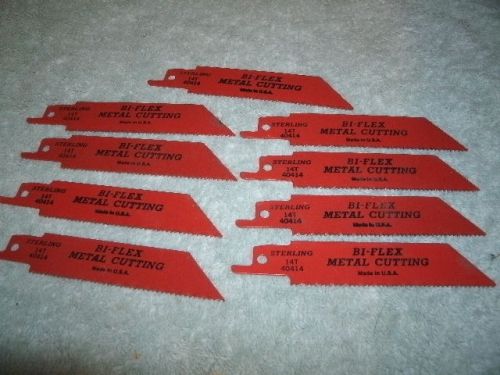 Sterling 14T 40414 Bi-Flex Metal Cutting Reciprocating Saw Blades lot of 9