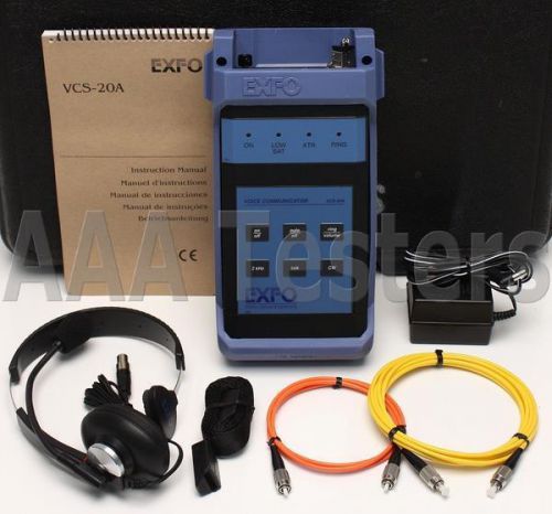 EXFO VCS-20A-02C-54 MM MultiFunction Fiber Optic Talk Set VCS-20A VCS 20A