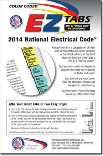 2014 Color Coded EZ Tabs NEC Code Book NFPA - Ships Same or next day!
