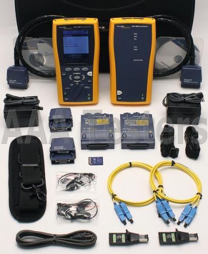 Fluke Networks DTX-1800 w/ DTX-SFM SM Fiber Cat6 1GHz Cable Analyzer DTX 1800