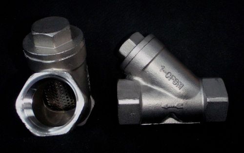 STAINLESS STEEL Y STRAINER 1&#034; NPT PIPE