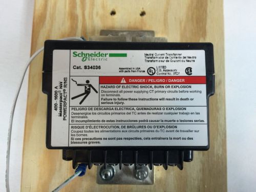 New schneider electric square-d s34036 400-1600 amp neutral current transformer for sale