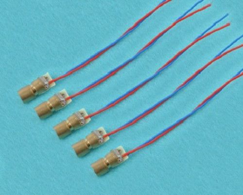 5PCS 6mm 650nm 3V 5mW mini Laser Dot Diode Module Head WL Red