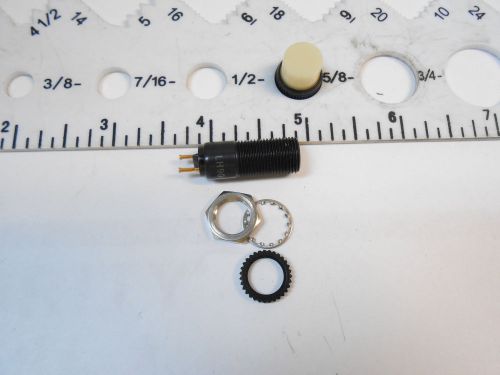 371-8738-1475-504 DIALCO LIGHT IND. WHITE LENS (L) 1.6/(D) .16  SOLDER LUGS  NOS