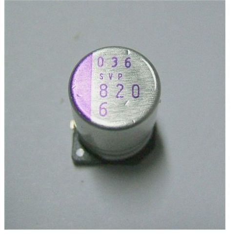 lot of 400 6svp820m 820uF 6.3V capacitors, NEW OLD STOCK