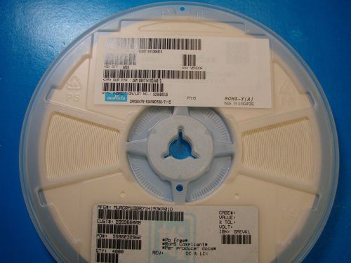 MuRata 0603 0.015uF 50V X7R Full Reel GRM188R71H153KA01D GRM39X7R153K50, 4000pcs