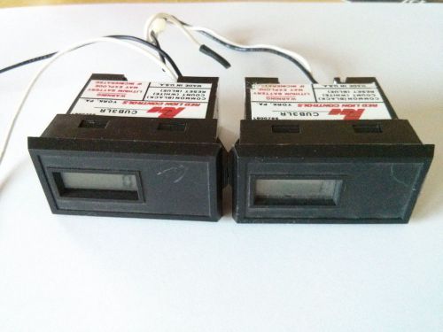 (2) red lion cub3lr electronic counter w/ remote reset, tested batteries. for sale