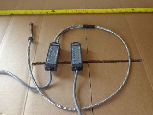 (2) Banner R55FV Fiberoptic Sensors + Banner BT23S Fiber Optic Cable