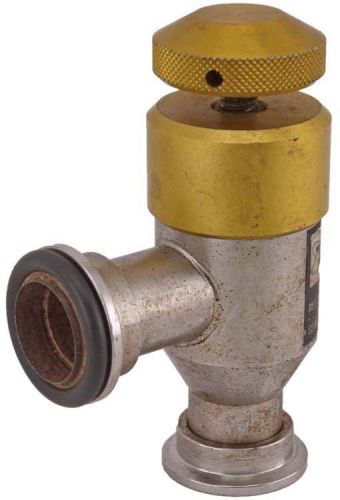 Huntington ev-100 sf kf-25 industrial right angle manual conflat vacuum valve for sale