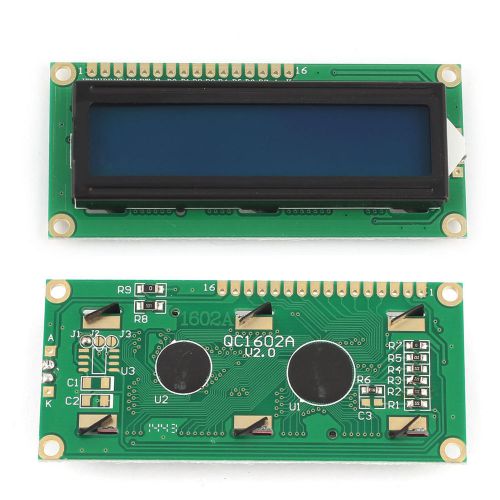 1602 16x 2 Character LCD Display Module HD44780 Controller Blue Blacklight 1pcs