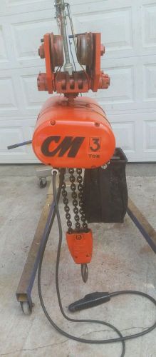 CM LODESTAR 3 TON ELECTRIC CHAIN HOIST