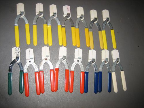 Lot of 15 CLAUSS NO-NIK Fiber Optic Strippers  .012 .014 .016 .018 .021