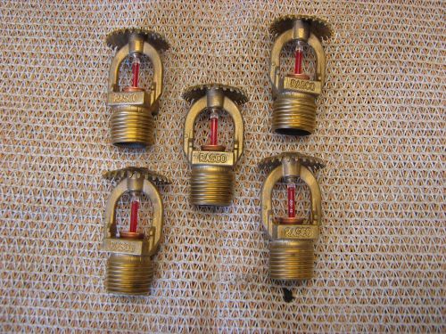 5 rasco  brass  fire sprinkler heads  1/2&#034;npt for sale