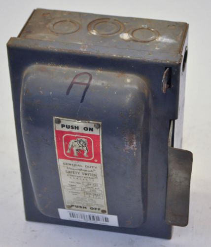 Siemens ITE JN-421 30A 240V Bulldog General Duty Vacu Break Safety Switch