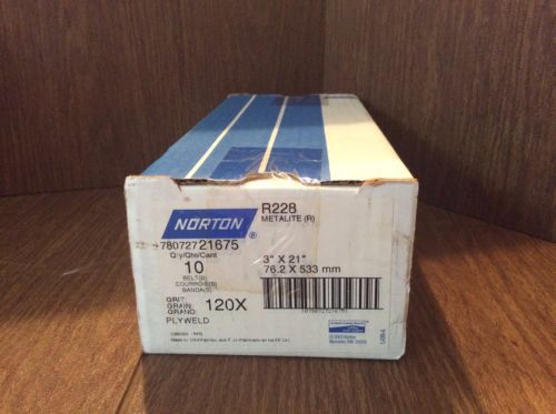 NORTON Sanding Belts 120X Grit