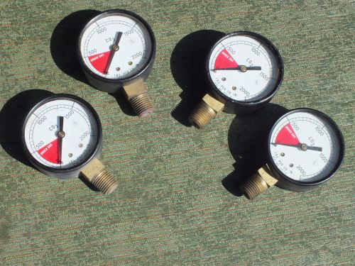 Vintage Steampunk Industrial CO2 Pressure Gauges 4 of Them