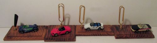 4 CUSTOM DESK SETS FOR 1 BID - AUTOMOTIVE RELATED