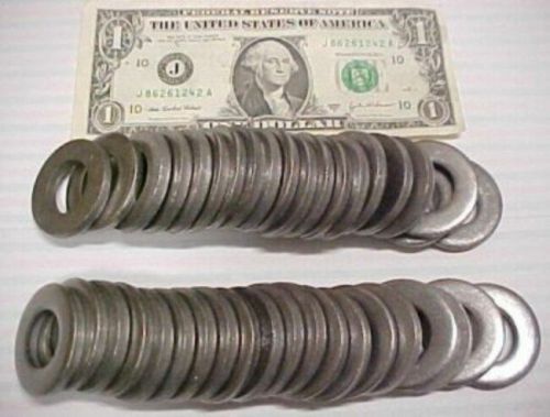 40 thick unplated steel flat washers, 3/4&#034; id x 1-1/2&#034; od farm, shop supplies for sale