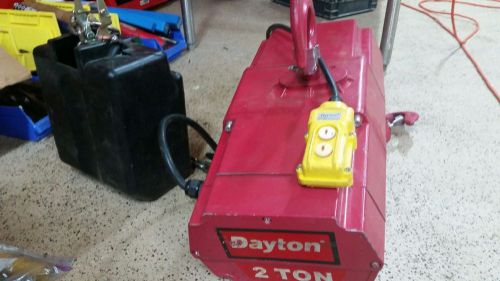 Dayton 2 ton electric hoist for sale