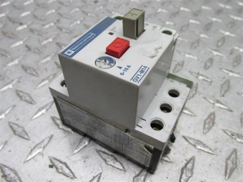 TELEMECANIQUE GV1-M14 6-10A 660 VOLT MOTOR PROTECTOR w/ GV1-A01