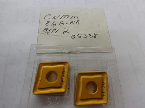 2 UNKNOWN BRAND CARBIDE INSERTS CNMM 866.R8 TP30 STK2086