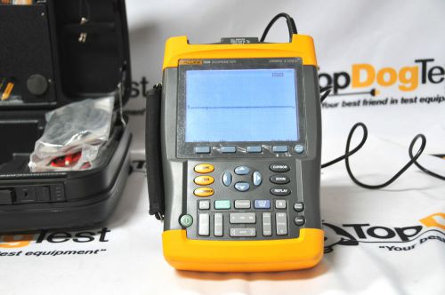 Fluke 199B ScopeMeter 2.5GS/s Dual-Input 200MHz Oscilloscope Warranty &amp; Cal Cert