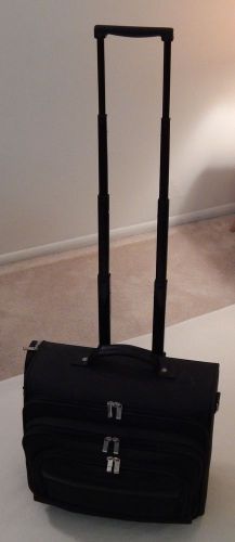 Black USL UNITED STATES LUGGAGE Rolling Laptop Carry-On Ballistic Nylon 16x15x11