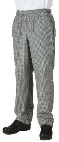 Chef Works NBCP Small Checks Basic Baggy Chef Pants Black/White